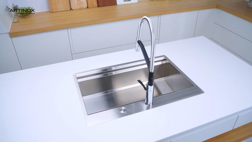 Ảnh CHẬU RỬA BÁT 1 HỐ ARTINOX MOSE NA808 20