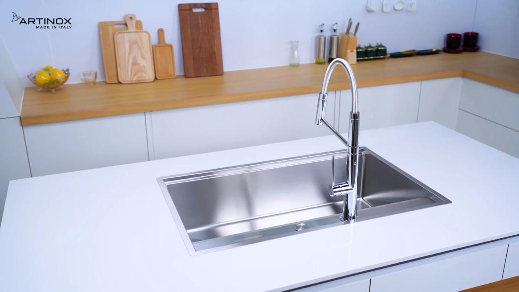 Ảnh CHẬU RỬA BÁT 1 HỐ ARTINOX NEWGO NA830 22