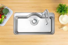 Ảnh CHẬU RỬA BÁT 1 HỐ NOBINOX ROSA NN995D 3