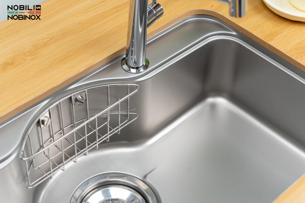 Ảnh CHẬU RỬA BÁT 1 HỐ NOBINOX ROSA NN995D 9