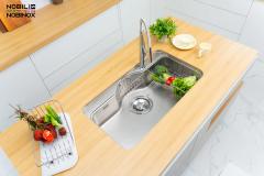 Ảnh CHẬU RỬA BÁT 1 HỐ NOBINOX ROSA NN995D 11