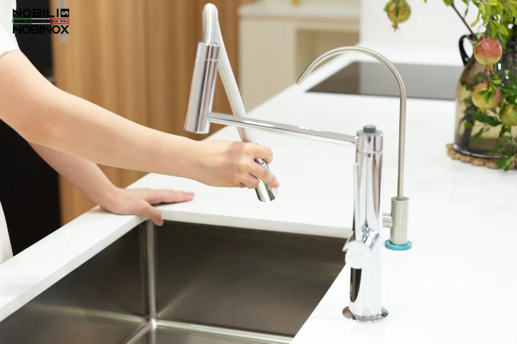 Ảnh Vòi rửa bát cần mềm NOBILI LEVANTE NB303 12