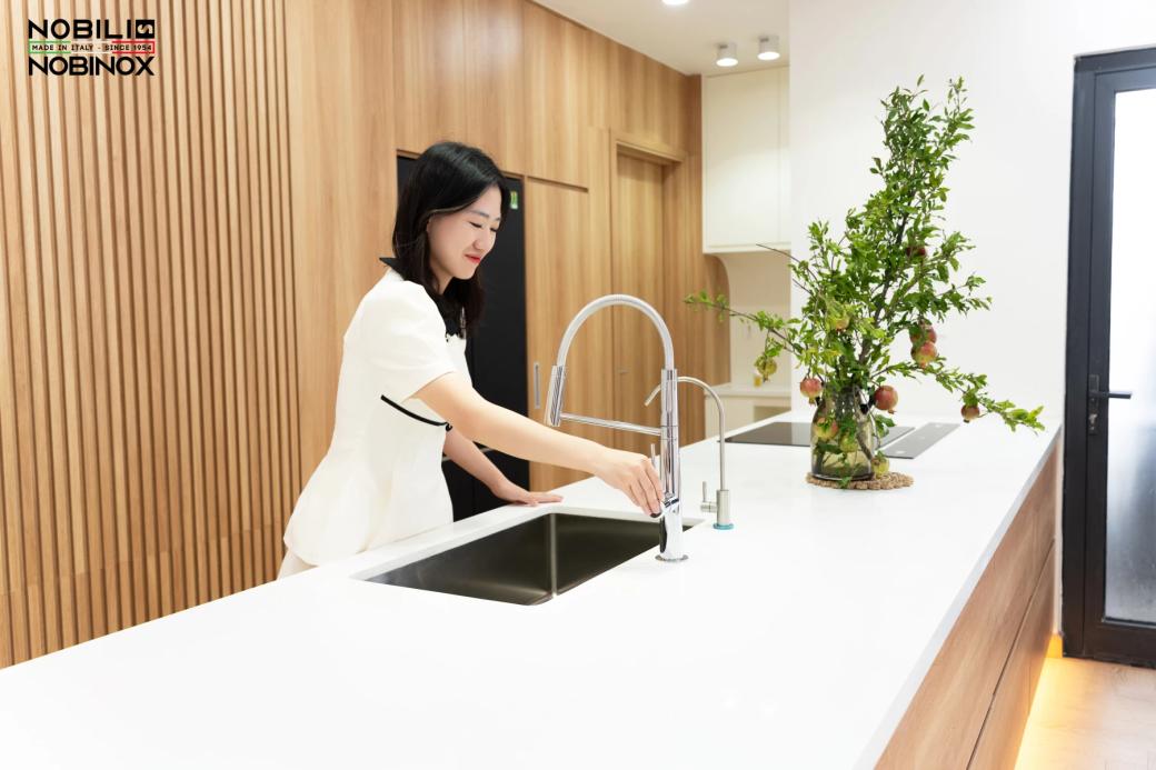 Ảnh Vòi rửa bát cần mềm NOBILI LEVANTE NB303 16