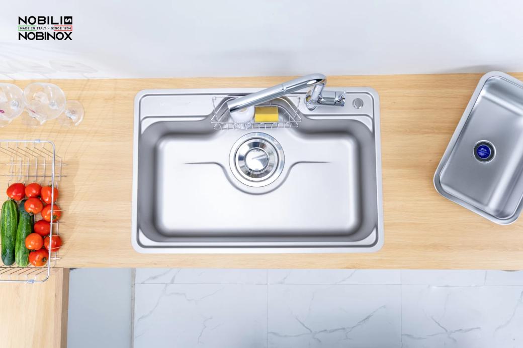 Ảnh CHẬU RỬA BÁT 1 HỐ NOBINOX LIKEN NL724D 3