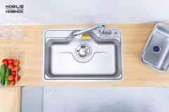 Ảnh CHẬU RỬA BÁT 1 HỐ NOBINOX LIKEN NL724D 3