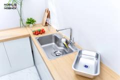 Ảnh CHẬU RỬA BÁT 1 HỐ NOBINOX LIKEN NL724D 14