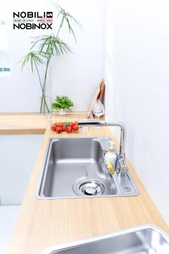 Ảnh CHẬU RỬA BÁT 1 HỐ NOBINOX LIKEN NL724D 6