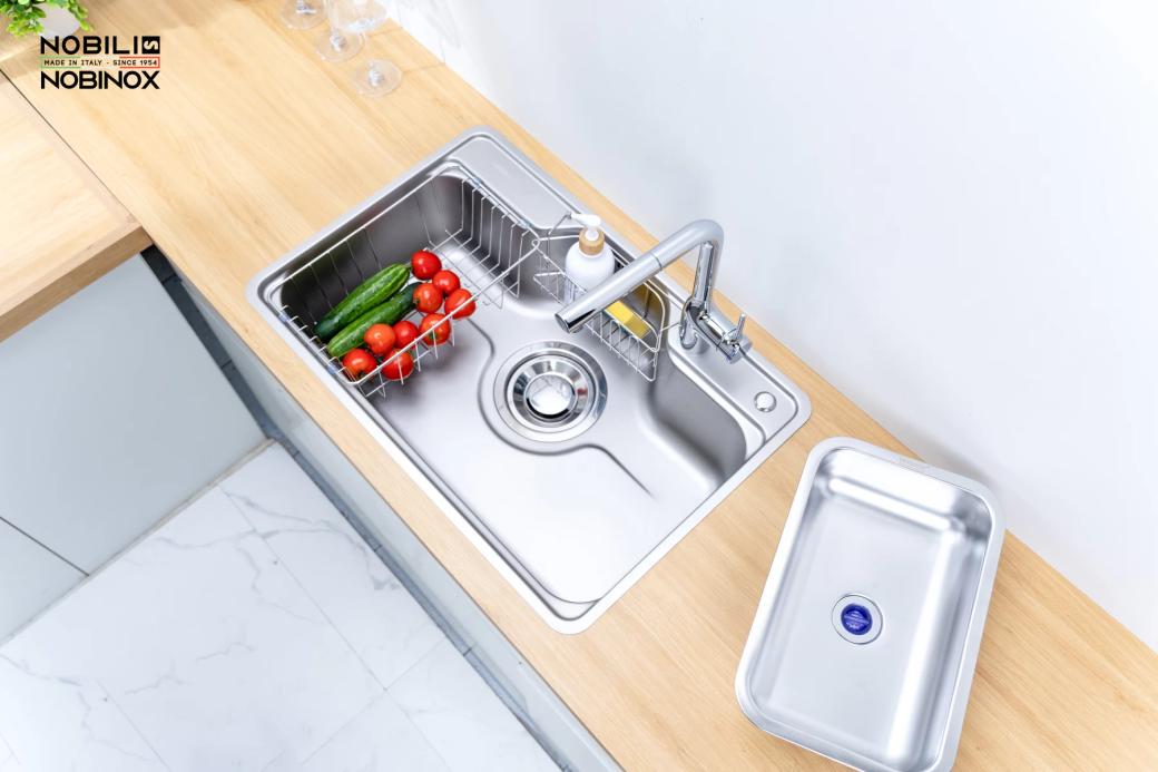 Ảnh CHẬU RỬA BÁT 1 HỐ NOBINOX LIKEN NL724D 19