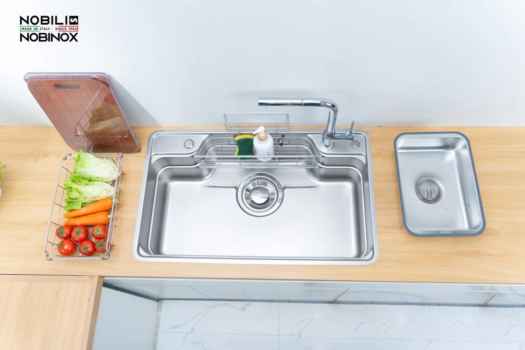 Ảnh CHẬU RỬA BÁT 1 HỐ NOBINOX LIKEN NL792D 15