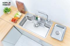 Ảnh CHẬU RỬA BÁT 1 HỐ NOBINOX LIKEN NL792D 16