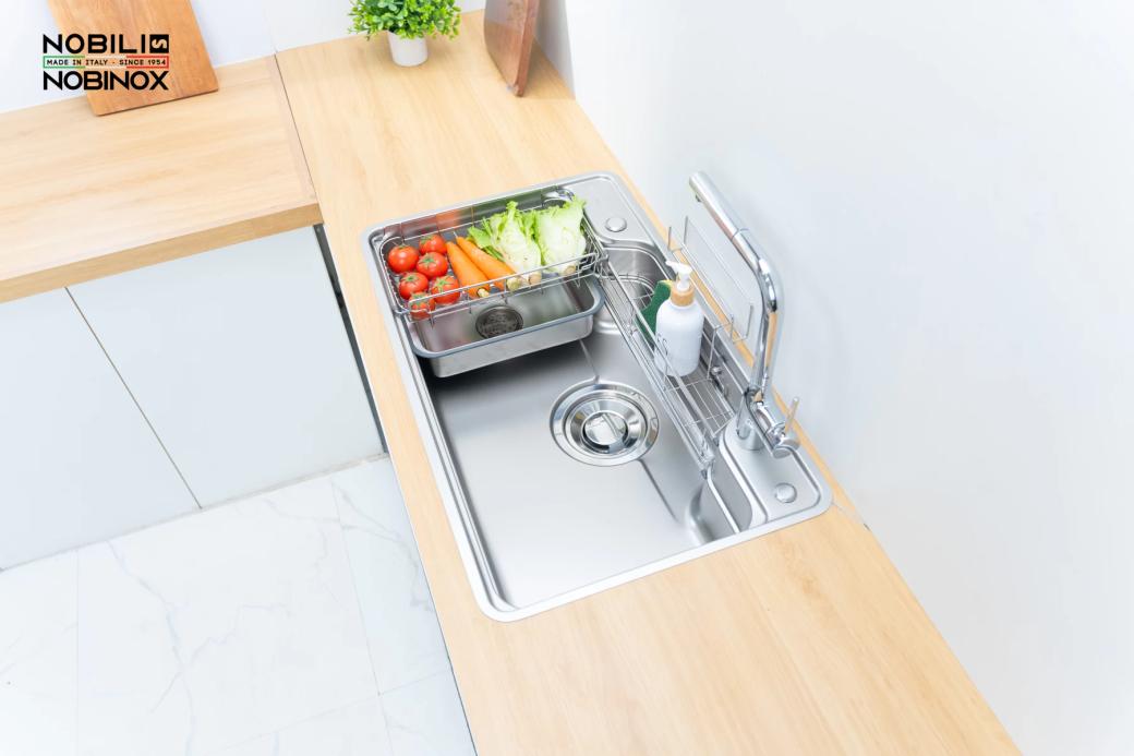 Ảnh CHẬU RỬA BÁT 1 HỐ NOBINOX LIKEN NL792D 17