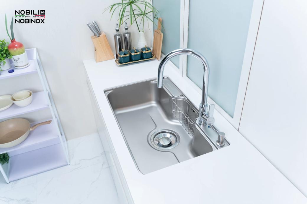 Ảnh CHẬU RỬA BÁT 1 HỐ NOBINOX LIKEN NL725D 7