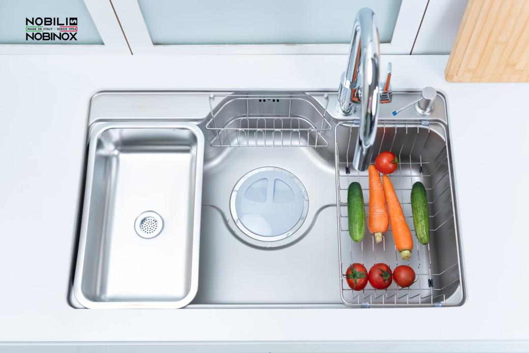 Ảnh CHẬU RỬA BÁT 1 HỐ NOBINOX LIKEN NL725D 14