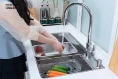 Ảnh CHẬU RỬA BÁT 1 HỐ NOBINOX LIKEN NL725D 18