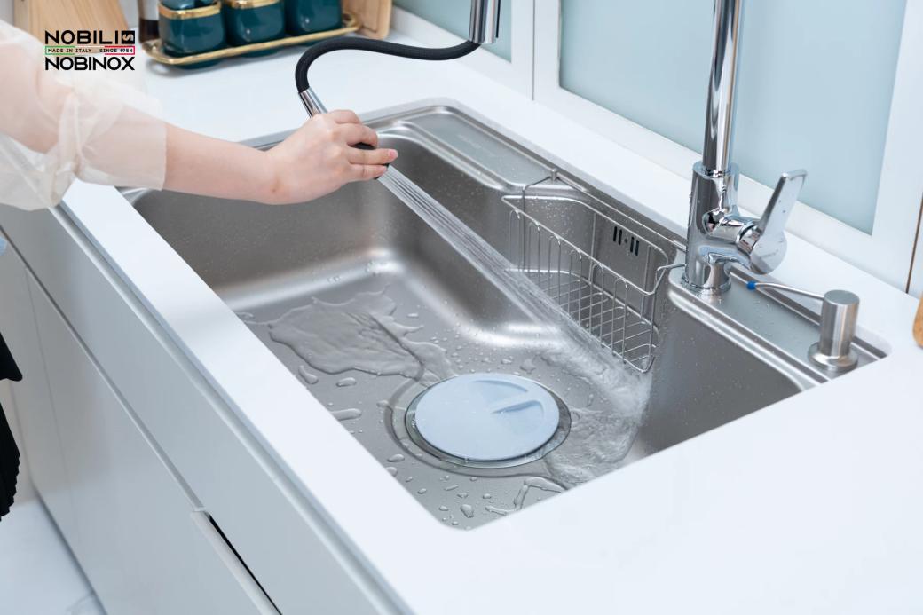 Ảnh CHẬU RỬA BÁT 1 HỐ NOBINOX LIKEN NL725D 21