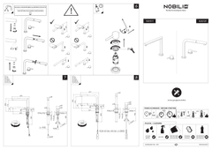 Ảnh VÒI RỬA BÁT DÂY RÚT NOBILI TABLE NB242 25