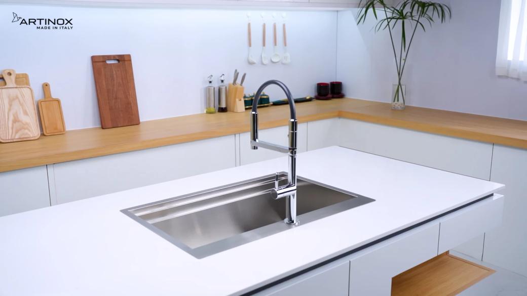 Ảnh CHẬU RỬA BÁT 1 HỐ ARTINOX TITANIUM NA805T 16