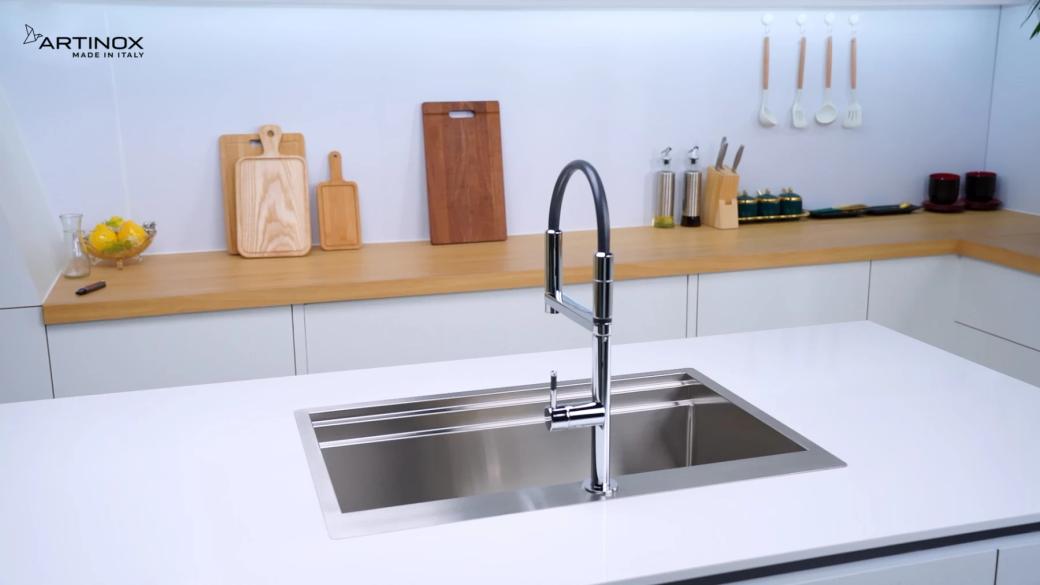 Ảnh CHẬU RỬA BÁT 1 HỐ ARTINOX TITANIUM NA805T 17