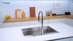 Ảnh CHẬU RỬA BÁT 1 HỐ ARTINOX TITANIUM NA805T 17