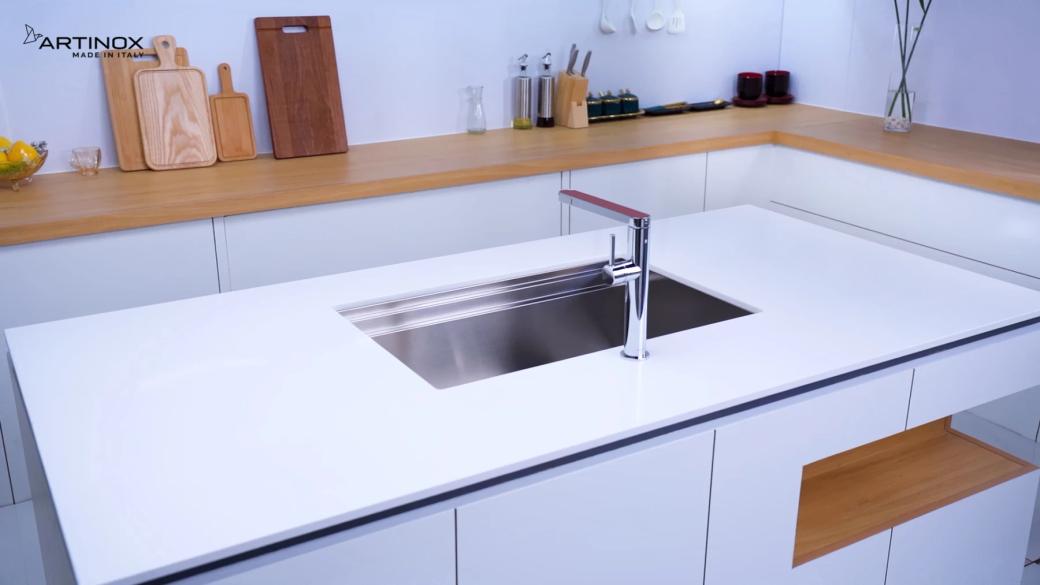 Ảnh CHẬU RỬA BÁT 1 HỐ ARTINOX TITANIUM NA885U 12