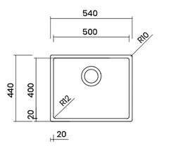 Ảnh CHẬU RỬA BÁT 1 HỐ TASCA PURA NT654U 8