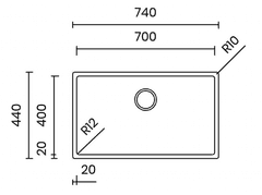 Ảnh CHẬU RỬA BÁT 1 HỐ TASCA PURA NT670U 8