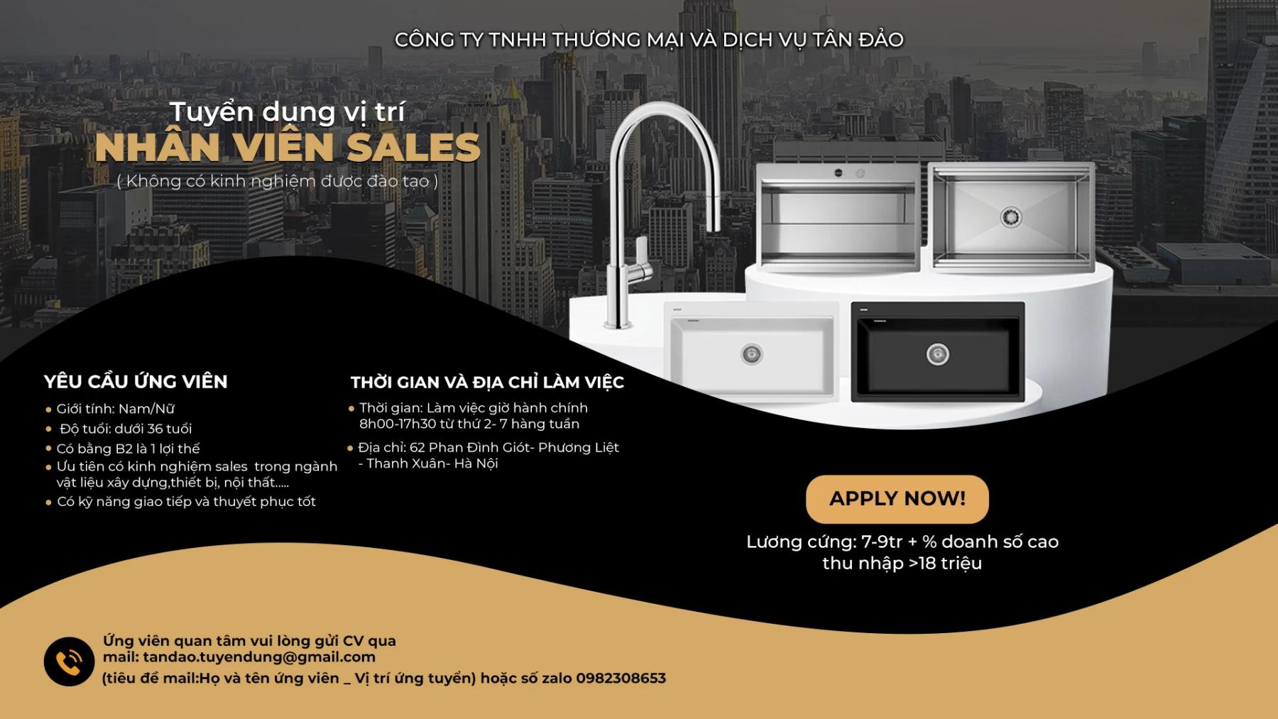 Tin Tuyển Dụng: Nobili - Nobinox Việt Nam Tuyển Dụng Nhân Viên Kinh Doanh 