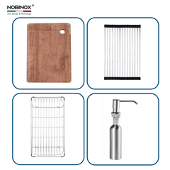 Ảnh CHẬU RỬA BÁT 2 HỐ NOBINOX LUMIA NJ512  18