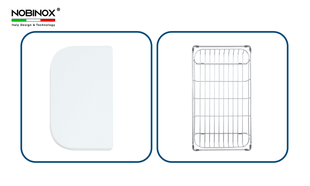 Ảnh CHẬU RỬA BÁT 1 HỐ NOBINOX ROSA NN995D 21