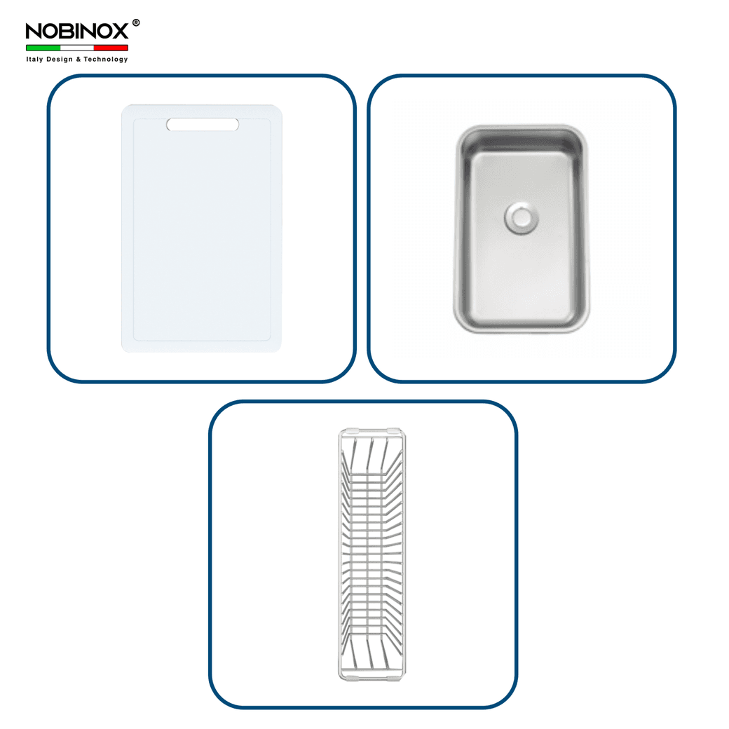 Ảnh CHẬU RỬA BÁT 1 HỐ NOBINOX ROSA NN974DT 22