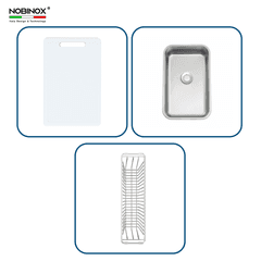 Ảnh CHẬU RỬA BÁT 1 HỐ NOBINOX ROSA NN974DT 22