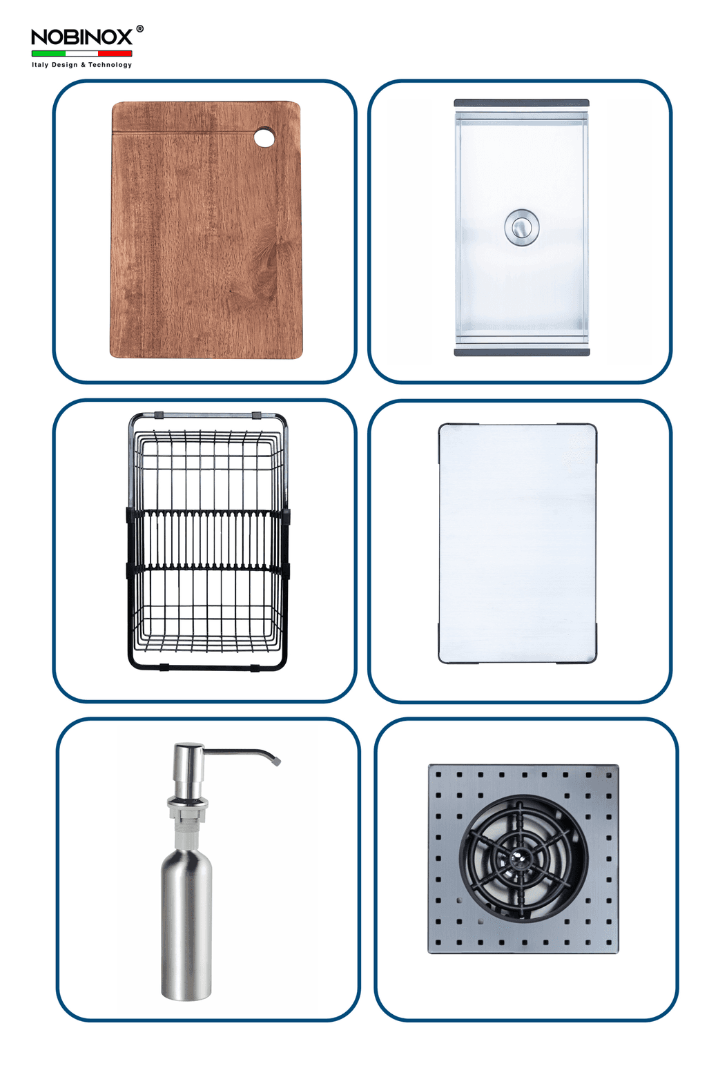 Ảnh CHẬU RỬA BÁT 2 HỐ NOBINOX RAZIA NJ577 29