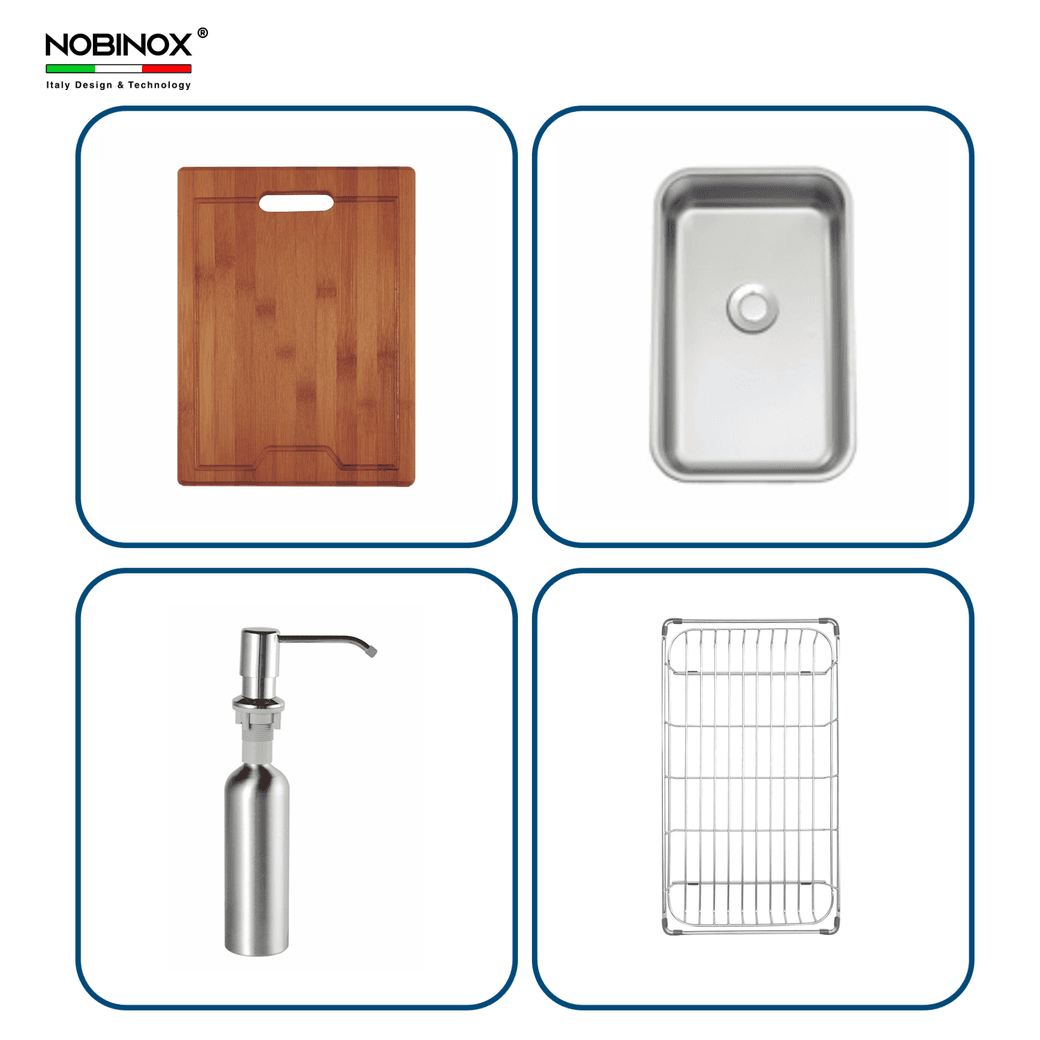 Ảnh CHẬU RỬA BÁT 1 HỐ NOBINOX LIKEN NL725D 33