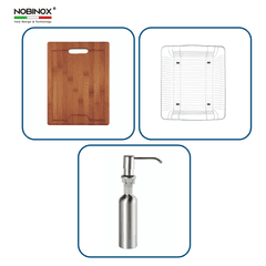 Ảnh CHẬU RỬA BÁT 2 HỐ NOBINOX LIKEN NL785 12