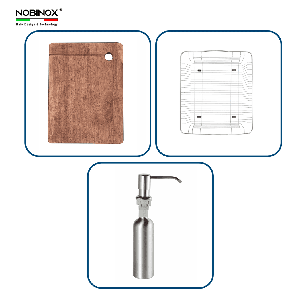 Ảnh CHẬU RỬA BÁT 2 HỐ NOBINOX LIKEN NL786 15