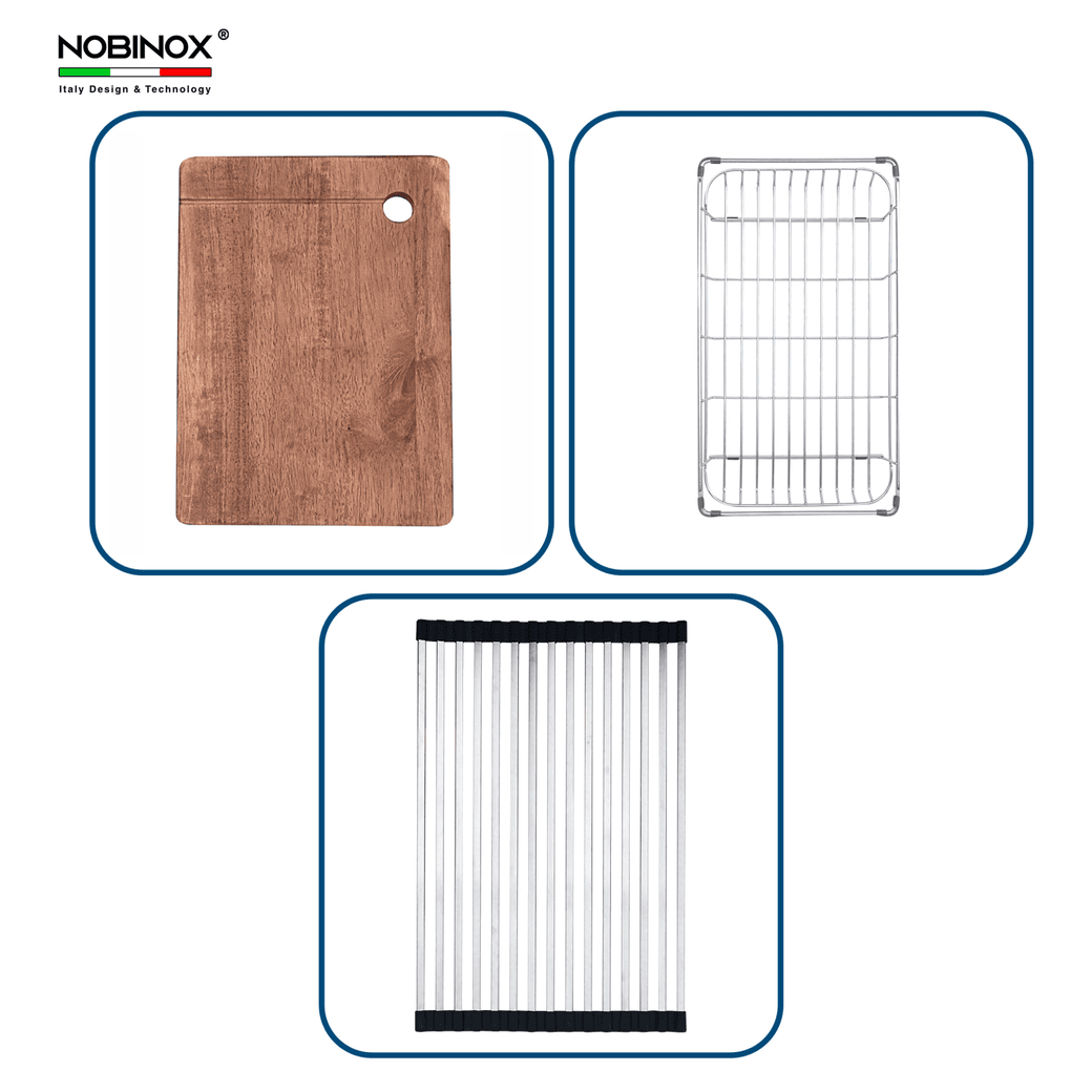 Ảnh CHẬU RỬA BÁT 2 HỐ NOBINOX LUMIA NJ524 9