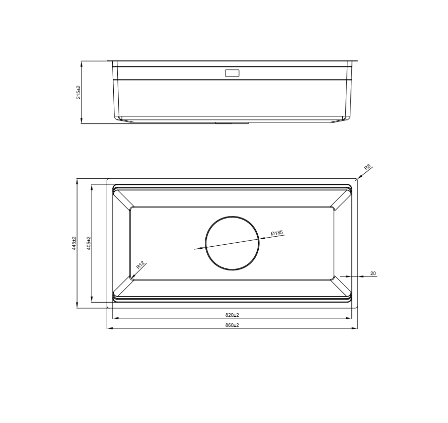 Ảnh CHẬU RỬA BÁT 1 HỐ NOBINOX LIRA NJ566D 21