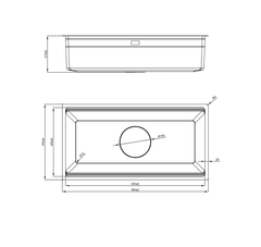 Ảnh CHẬU RỬA BÁT 1 HỐ NOBINOX LIRA NJ566D 21