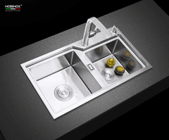 Ảnh CHẬU RỬA BÁT 2 HỐ NOBINOX LUMIA NJ512  3