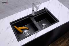 Ảnh CHẬU RỬA BÁT 2 HỐ NOBINOX LUMIA NJ513B  3