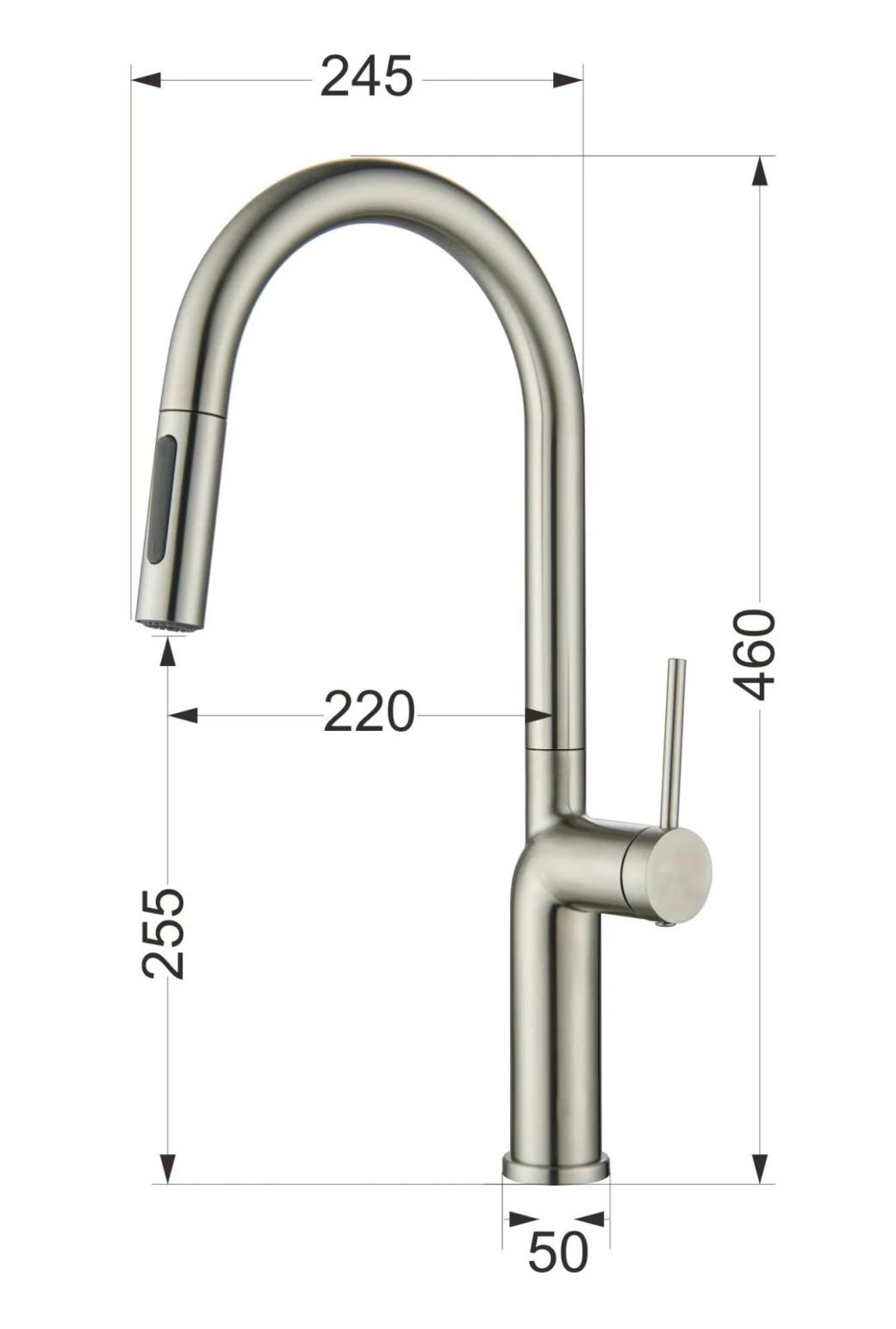 Ảnh VÒI RỬA BÁT DÂY RÚT NOBINOX ADORA NX992 18