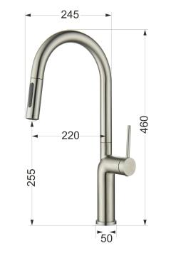 Ảnh VÒI RỬA BÁT DÂY RÚT NOBINOX ADORA NX992 18