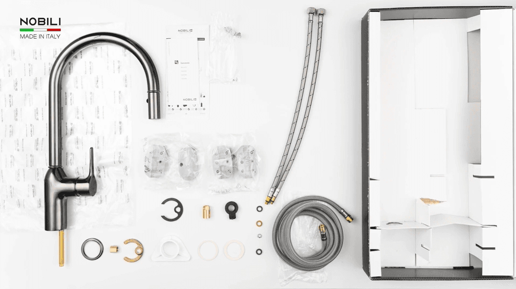 Ảnh VÒI RỬA BÁT DÂY RÚT NOBILI RING NB130LTB 4