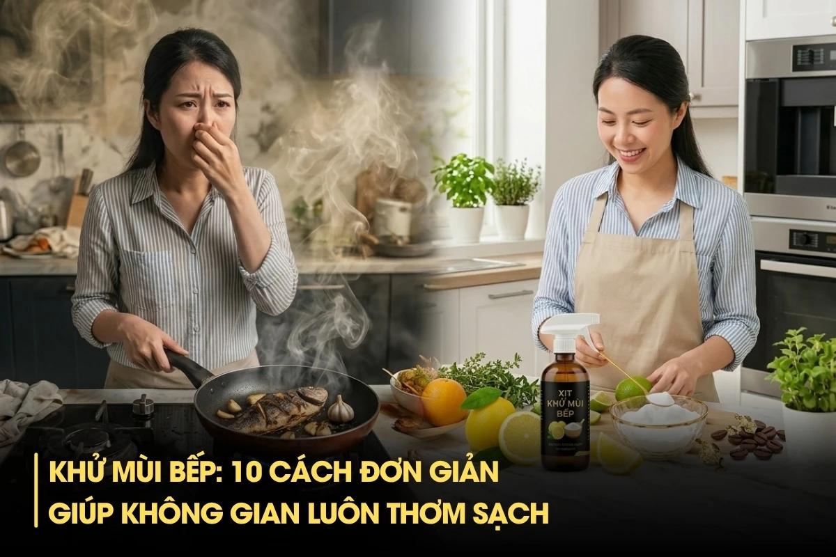Khử mùi bếp: 10 cách đơn giản giúp không gian luôn thơm sạch