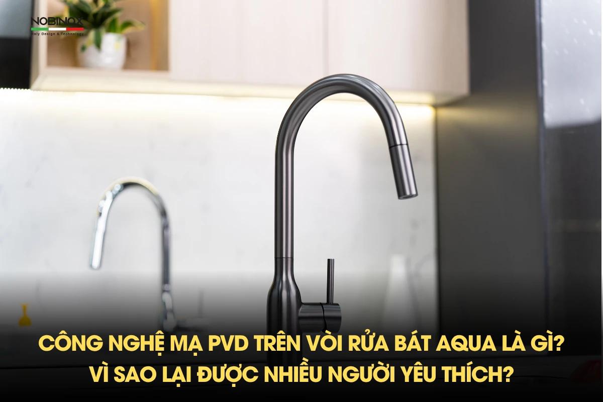 Công nghệ mạ PVD trên vòi rửa bát AQUA là gì? Vì sao lại được nhiều người yêu thích?