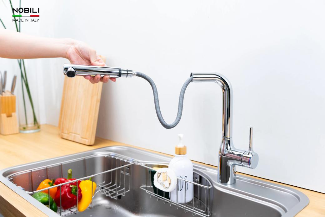 Ảnh VÒI RỬA BÁT DÂY RÚT NOBILI MANIA NB215T 8