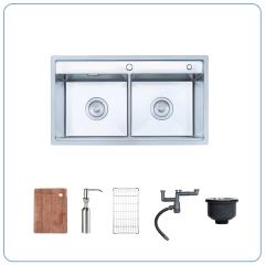 Ảnh CHẬU RỬA BÁT 2 HỐ NOBINOX LUMIA NJ508D 2