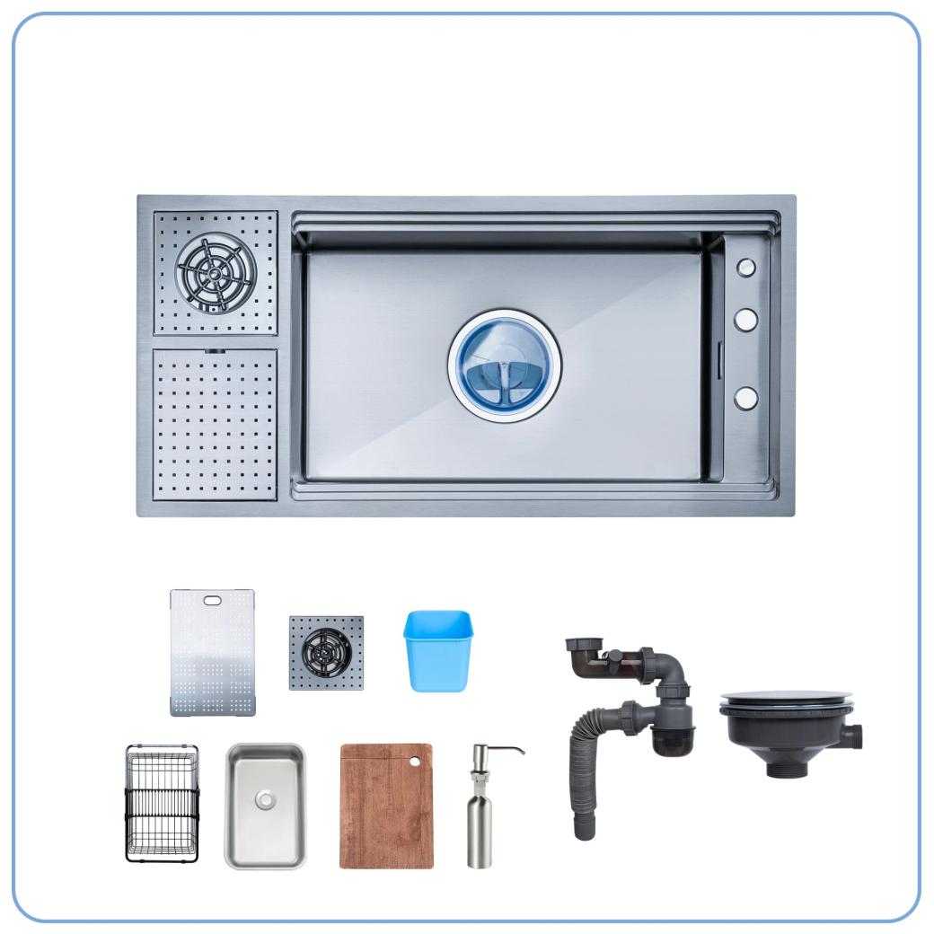 Ảnh CHẬU RỬA BÁT 1 HỐ NOBINOX LUMIA NJ511B 2