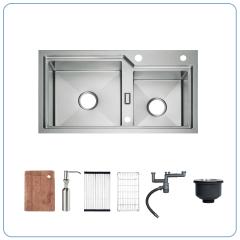 Ảnh CHẬU RỬA BÁT 2 HỐ NOBINOX LUMIA NJ512  2