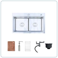 Ảnh CHẬU RỬA BÁT 2 HỐ NOBINOX LUMIA NJ522 2